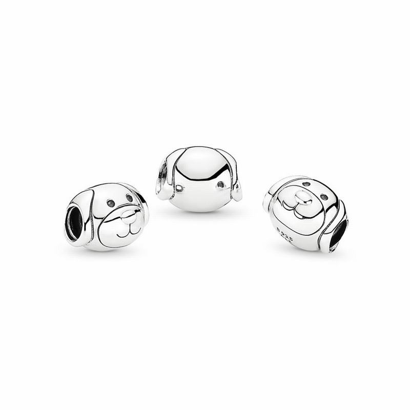 Pandora Devoted Dog Charm Ireland - Sterling Silver - 491053WFD